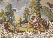 ZIMMERMANN  Johann Baptist The Nymph as Symbol of Nymphenburg (mk08) oil painting